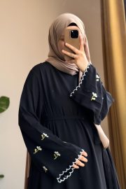 Snowdrop Embroidered Dress - Beige